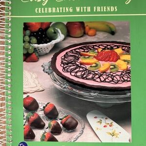 Beta Sigma Phi Easy Entertaining Celebrating with Friends Cookbook 2001 Spiral